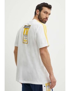 Bavlněné tričko adidas Originals bílá barva, s aplikací, IU2360