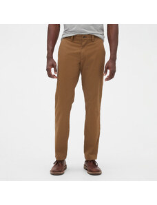 Pánské kalhoty GAP Chino Straight Fit Pants Palomino Brown Global