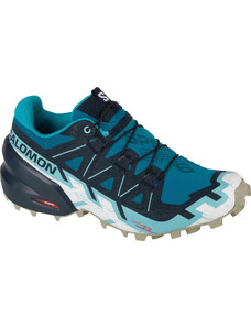 Modré dámské trekové boty Salomon Speedcross 6 W Modrá