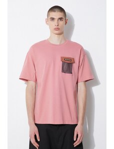 Bavlněné tričko Columbia Painted Peak růžová barva, s aplikací, 2074481
