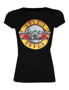 Tričko metal dámské Guns N' Roses - Logo Skinny - ROCK OFF - GNRTS03LB
