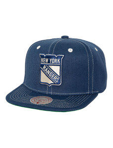 New York Rangers čepice flat kšiltovka Contrast Natural Snapback Vintage Mitchell & Ness 114489