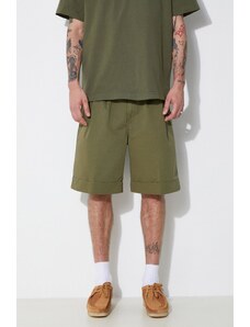 Bavlněné šortky Carhartt WIP Mart zelená barva, I033130.1YS06