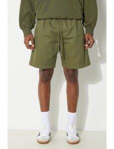 Bavlněné šortky Carhartt WIP Rainer zelená barva, I033133.1YSGD