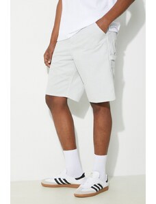 Bavlněné šortky Carhartt WIP Single Knee stříbrná barva, I031504.1YEGD
