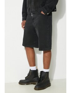 Džínové šortky Carhartt WIP Landon pánské, černá barva, I030469.8906