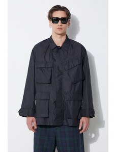 Bunda Engineered Garments BDU Jacket pánská, tmavomodrá barva, přechodná, oversize, OR177.KD002