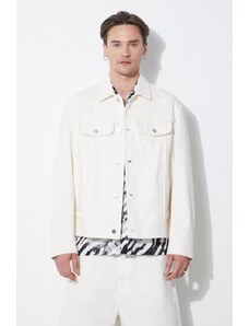Bavlněná bunda Neil Barrett Slim Front Pockets Jean Jacket béžová barva, MY11089A-Y029-108N