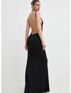 Šaty Elisabetta Franchi černá barva, maxi, AB58642E2