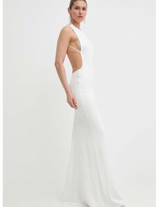 Šaty Elisabetta Franchi bílá barva, maxi, AB58642E2