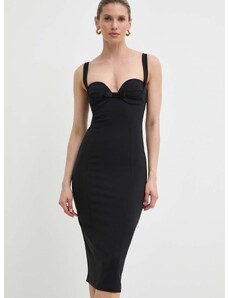 Šaty Elisabetta Franchi černá barva, mini, AB65542E2