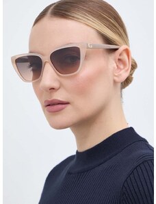 Sluneční brýle Guess dámské, béžová barva, GU7919_5857F