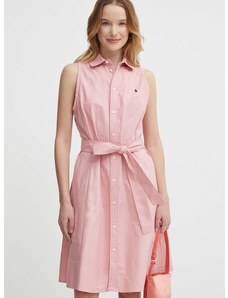 Bavlněné šaty Polo Ralph Lauren růžová barva, mini, 211943505