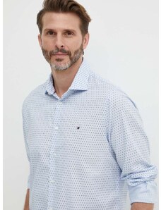 Bavlněná košile Tommy Hilfiger slim, s klasickým límcem, MW0MW34649