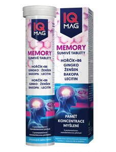 IQ Mag Memory šumivé tablety na paměť, Pomeranč a mandarinka, 20 tablet