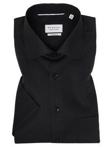 Košile Eterna Modern Fit "Uni Popeline" s krátkým rukávem černá