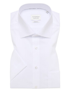 Košile Eterna Modern Fit "Uni Popeline" s krátkým rukávem bílá