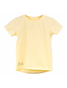 Babu Dětské vanilla prodloužené tričko s krátkým rukávem