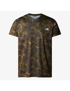 The North Face M REAXION AMP CREW PRINT FOREST OLIVE MO