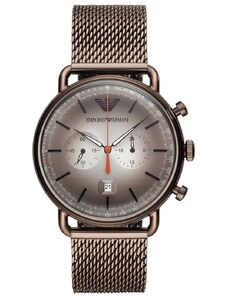 Emporio Armani AR11169 Brown Mesh Chronograph Men's Watch