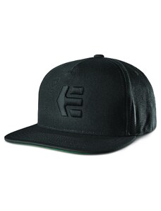 Etnies kšiltovka Icon Snapback Black/Black | Černá