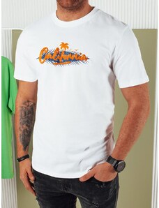 Dstreet Originální bílé tričko s nápisem