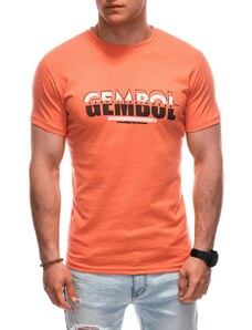 EDOTI Pánské tričko s potiskem 1921S - oranžová