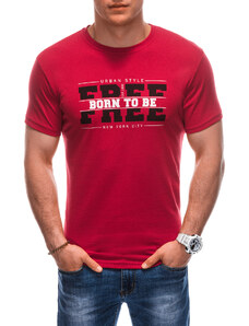 EDOTI Pánské tričko s potiskem 1924S - červená
