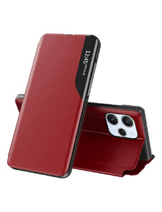 Techsuit Elegantní knižkové pouzdro View Case pro Xiaomi Redmi 12 4G červená