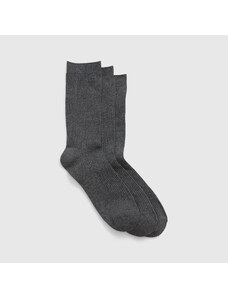 Pánské ponožky GAP Basic Crew Socks 3-Pack Heather Grey