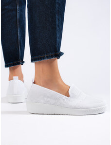 Shelvt Slip-on white slip-on sneakers