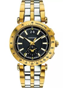 Versace VAH020016 Men's V-RACE Two-Tone Quartz Watch