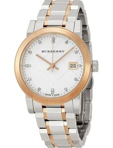 Burberry BU9127 Silver Dial Two-tone Ladies Watch