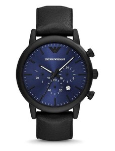 Emporio Armani AR11351 Chronograph Black Leather Men's Watch