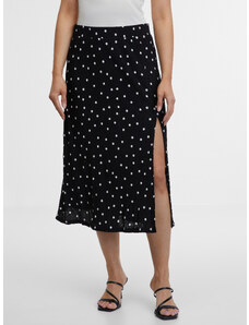 Orsay Černá dámská puntíkovaná sukně - Dámské
