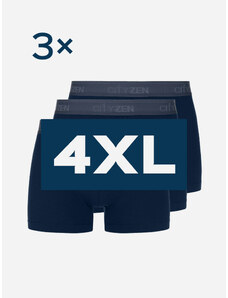 CityZen Triplepack pánských boxerek LYON navy 4XL