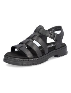 Dámské sandály RIEKER V4253-00 BLACK F/S4 černá