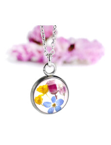 Victoria's fields Šperk z pravých květin - Náhrdelník Rozkvetlý