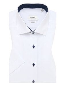 Pánská košile Eterna Modern Fit "Uni Pinpoint" s krátkým rukávem bílá 8100C13K_00