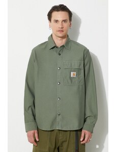 Košilová bunda Carhartt WIP Hayworth Shirt Jac zelená barva, I033443.66702