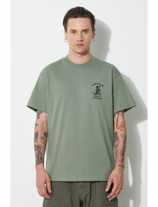 Bavlněné tričko Carhartt WIP S/S Icons T-Shirt zelená barva, s aplikací, I033271.22RXX
