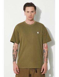 Bavlněné tričko Carhartt WIP S/S Madison T-Shirt zelená barva, I033000.25DXX