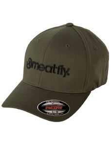 Kšiltovka Meatfly Brand Flexfit zelená