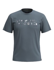 Smartwool GONE CAMPING GRAPHIC SS TEE SLIM FIT pewter blue