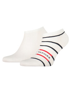 TOMMY HILFIGER Pánské bílé ponožky 2 páry 100002211-2P-001