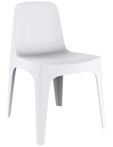 VONDOM Bílá plastová jídelní židle SOLID