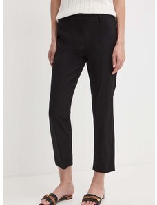 Kalhoty Weekend Max Mara dámské, černá barva, fason cargo, high waist