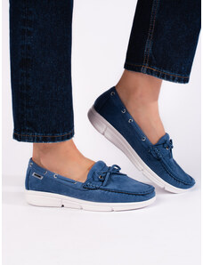 GOODIN Comfy blue loafers for women