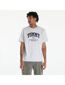 Tommy Hilfiger Pánské tričko Tommy Jeans Varsity Logo T-Shirt Silver Grey