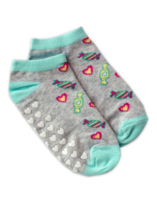 NVT Dětské ponožky s ABS Bonbóny - šedé